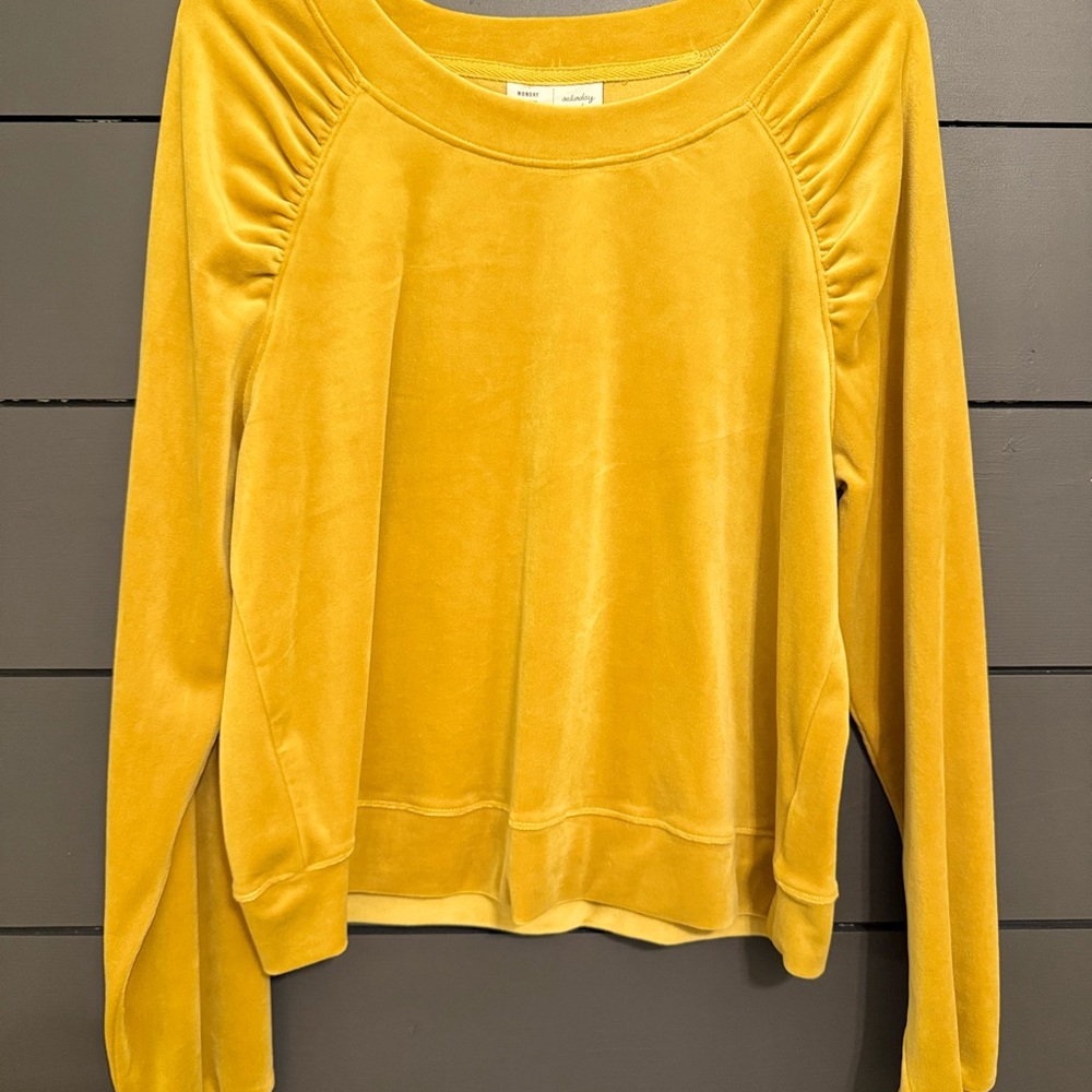 Madewell Mustard Yellow Sweatshirt